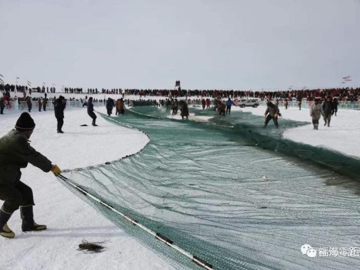 福海乌伦古湖冬捕
