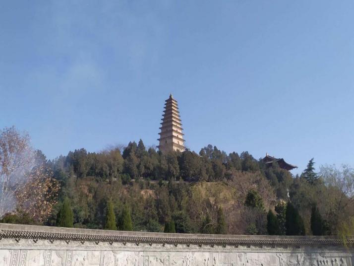 永濟(jì)普救寺鶯鶯塔圖片