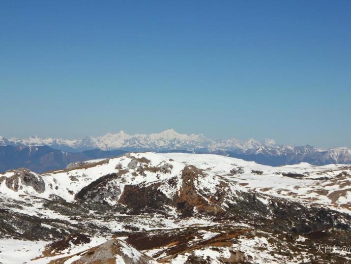 香格里拉石卡雪山圖片