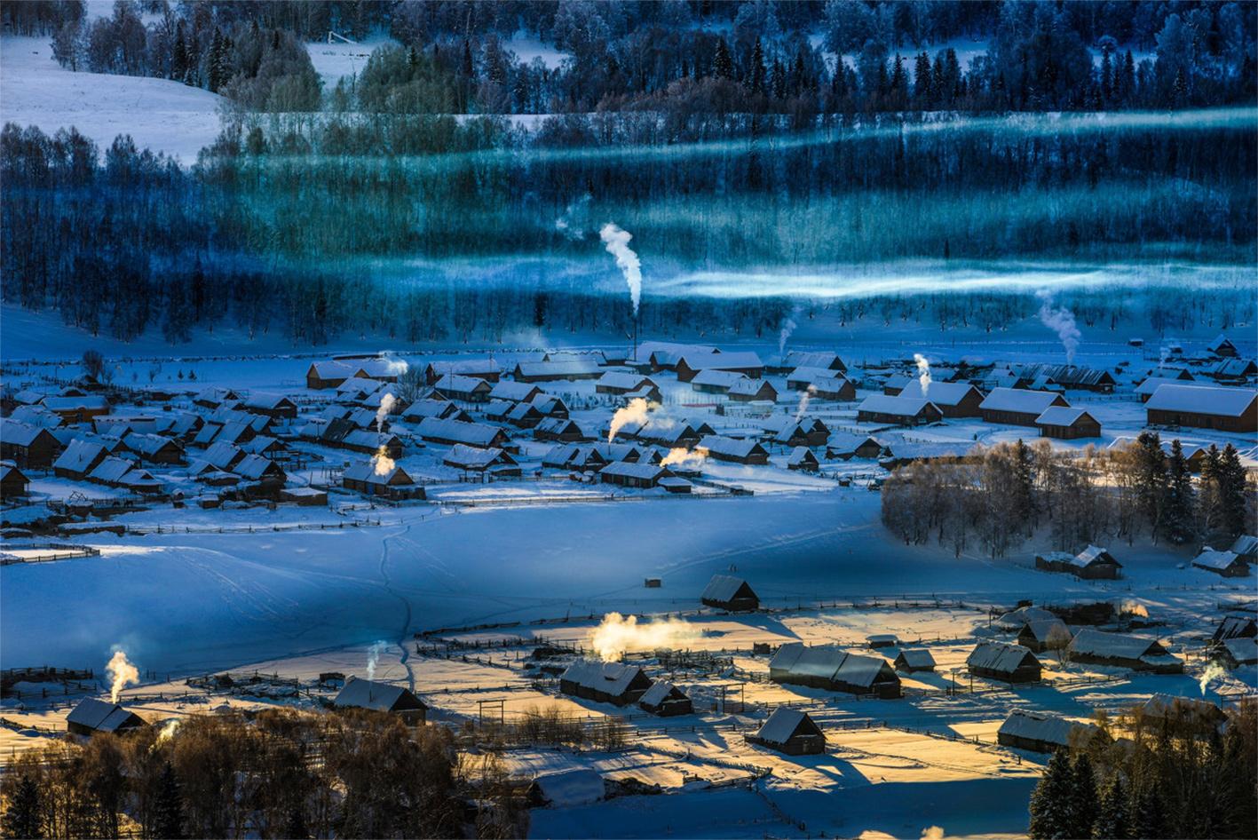 新疆阿勒泰集合6日自驾游：禾木+喀纳斯+乌伦古湖+冰雪大世界