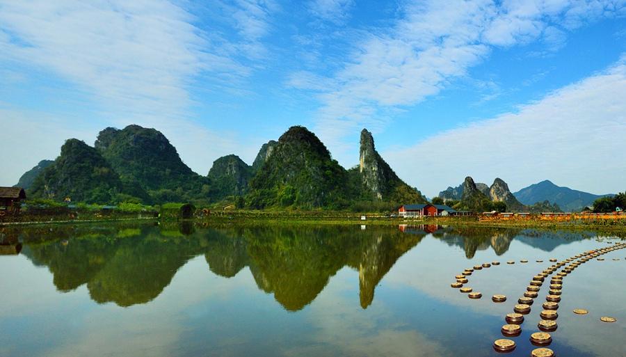 广东周边2日自驾游：游百佳美丽乡村-英西峰林-九龙小镇2日休闲游自驾游