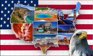 美国洛杉矶集合17日落地自驾：黄石公园-拉斯维加斯-旧金山-1号公路之荒野西部经典之旅自驾游