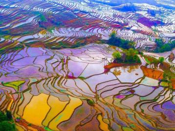 重庆出发元阳6日自驾游：元阳梯田-阿庐古洞-弥勒寺-碧色寨-彩之云南休闲6日自驾游