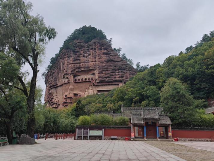 天水麥積山石窟圖片